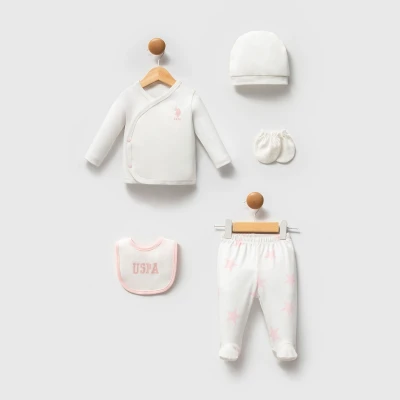 US POLO KIZ 0-3 AY 5Lİ ZIBIN SET