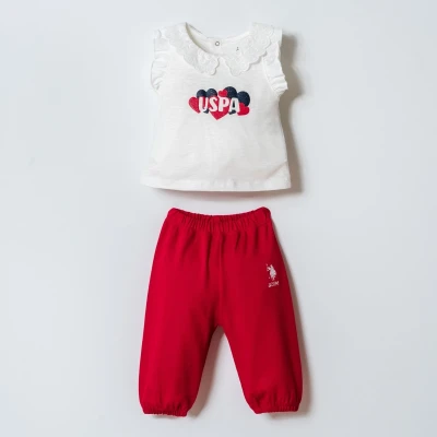 US POLO KIZ 6-9-12-18-24-36 AY 2Lİ TAKIM