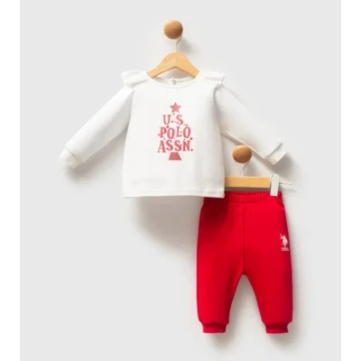 US POLO KIZ 6-9-12-18-24-36 AY 2Lİ TAKIM