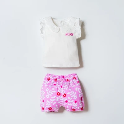 US POLO KIZ 6-9-12-18-24-36 AY 2Lİ TAKIM