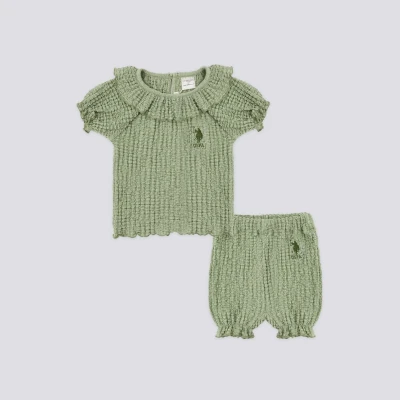 US POLO KIZ 6-9-12-18-24-36 AY 2Lİ TAKIM