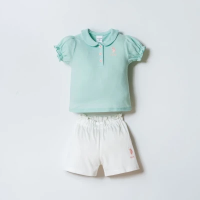 US POLO KIZ 6-9-12-18-24-36 AY 2Lİ TAKIM