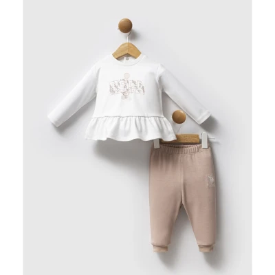 US POLO KIZ 6-9-12-18-24-36 AY 2Lİ TAKIM