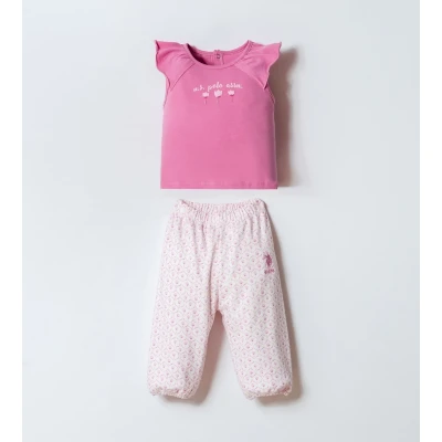 US POLO KIZ 6-9-12-18-24-36 AY 2Lİ TAKIM