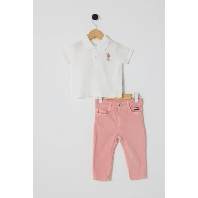 US POLO KIZ 9-12-18-24-36 AY 2Lİ TAKIM