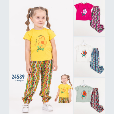 DAMLA BEBE KIZ 3-4-5-6 YAŞ TEACH PEACE TAKIM