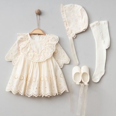 PUGİ KIZ 0/3-3/6 AY LOTUS NATUREL MEVLÜTLÜK SET