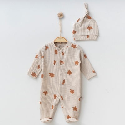 OBABY UNISEX 0/3-0/3-3/6 AY YAPRAK BASKILI TULUM
