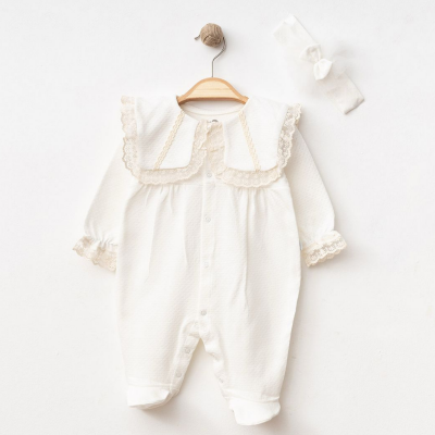 IŞIL BABY KIZ 0/3-0/3-3/6 AY FİSTOLU YAKA TULUM