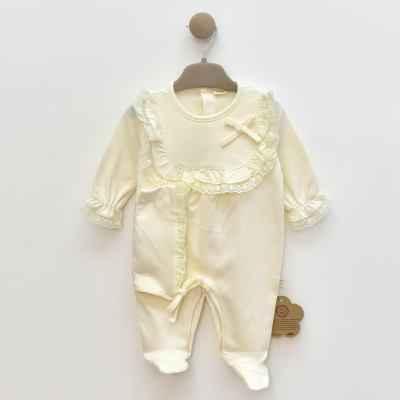 PUGİ KIZ 3-6-9 AY NATUREL JAKARLI TULUM