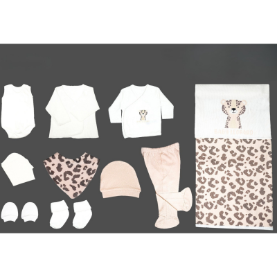 NENNY BABY KIZ 0-3 AY LEOPARLI 10LU SET