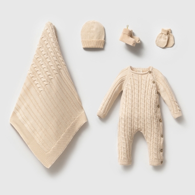 NİPPERLAND UNISEX 0-3 AY GOTS 5Lİ SET