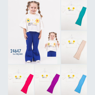 DAMLA BEBE KIZ 3-4-5-6 YAŞ KEEP IT COLORFUL TAKIM