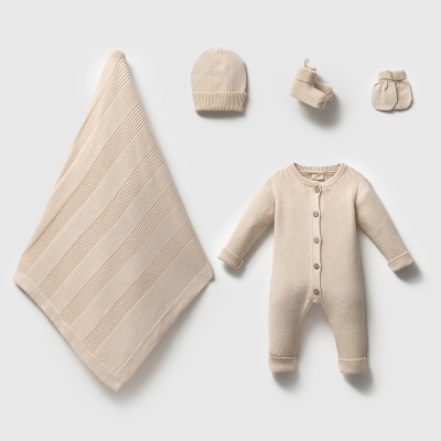 NİPPERLAND UNISEX 0-3 AY ADOLFO GOTS 5Lİ SET