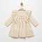 BEBEZADE KIZ 9-12-18-24 AY FİYONKLU FİSTOLU ELBİSE